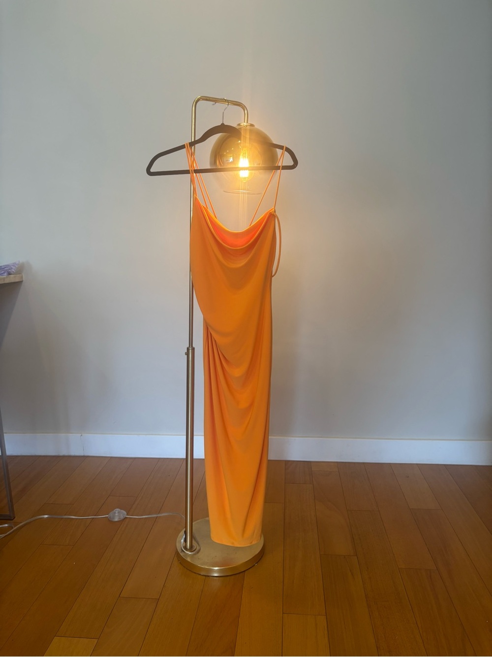 Orange Slip Dress - Zara NWT
